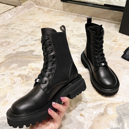 Replica Chanel Boots For Women #1257761 $115.00 USD for Wholesale