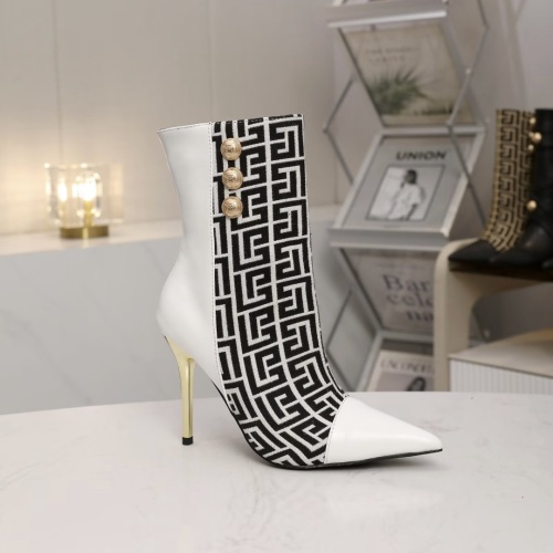 Replica Balmain Boots For Women #1257763 $112.00 USD for Wholesale