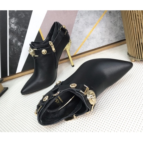 Replica Versace Boots For Women #1257773 $96.00 USD for Wholesale