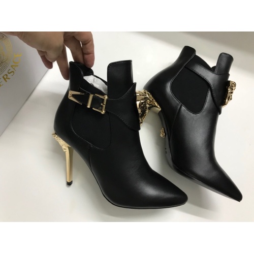 Versace Boots For Women #1257775 $96.00 USD, Wholesale Replica Versace Boots