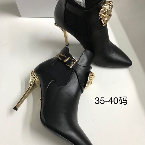 Replica Versace Boots For Women #1257775 $96.00 USD for Wholesale