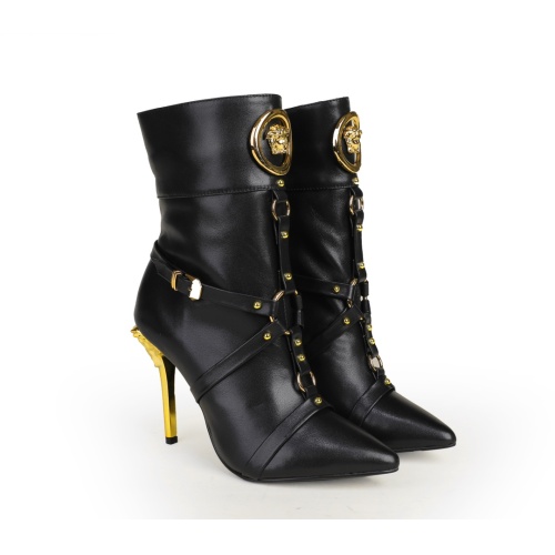 Versace Boots For Women #1257776 $125.00 USD, Wholesale Replica Versace Boots