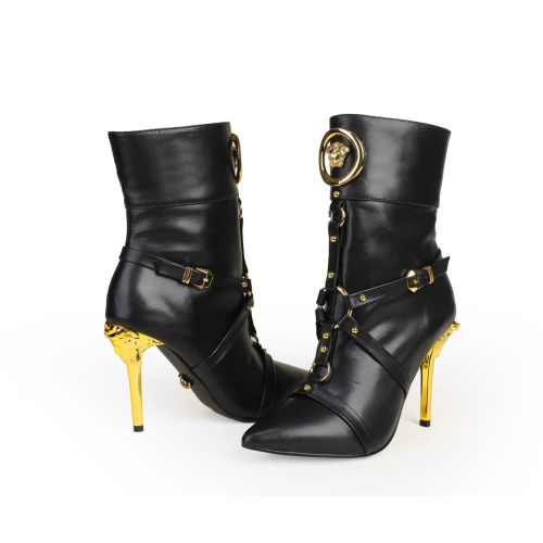 Replica Versace Boots For Women #1257776 $125.00 USD for Wholesale