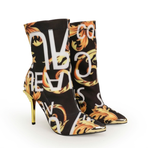 Replica Versace Boots For Women #1257778 $96.00 USD for Wholesale