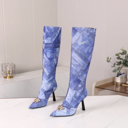 Versace Boots For Women #1257781 $115.00 USD, Wholesale Replica Versace Boots