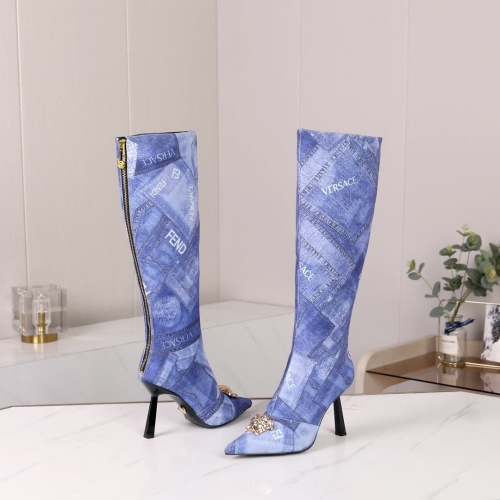 Replica Versace Boots For Women #1257781 $115.00 USD for Wholesale