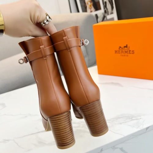 Replica Hermes Boots For Women #1257797 $108.00 USD for Wholesale