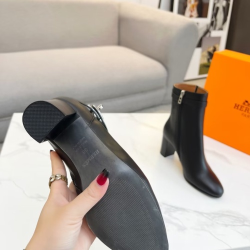 Replica Hermes Boots For Women #1257798 $108.00 USD for Wholesale