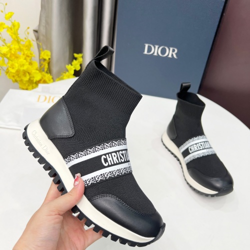 Replica Christian Dior Boots For Women #1257808 $96.00 USD for Wholesale