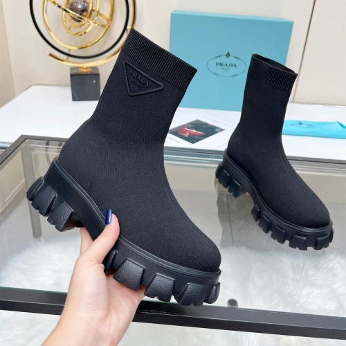 Prada Boots For Women #1257847 $88.00 USD, Wholesale Replica Prada Boots