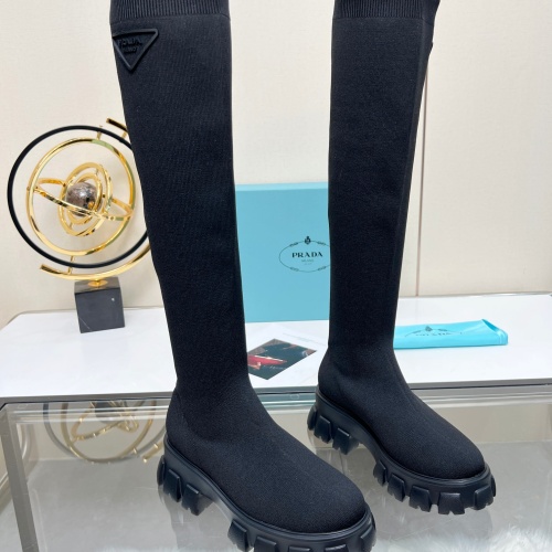 Replica Prada Boots For Women #1257853 $96.00 USD for Wholesale