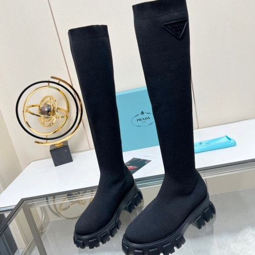 Replica Prada Boots For Women #1257853 $96.00 USD for Wholesale