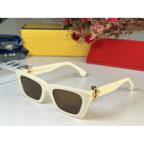 Fendi AAA Quality Sunglasses #1257863 $64.00 USD, Wholesale Replica Fendi AAA Quality Sunglasses