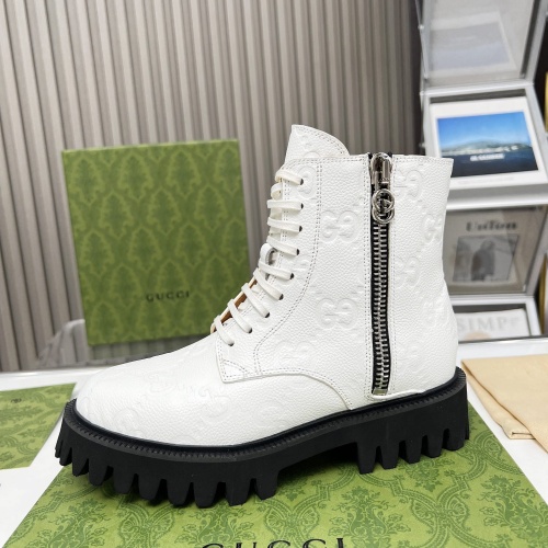 Replica Gucci Boots For Women #1257864 $105.00 USD for Wholesale