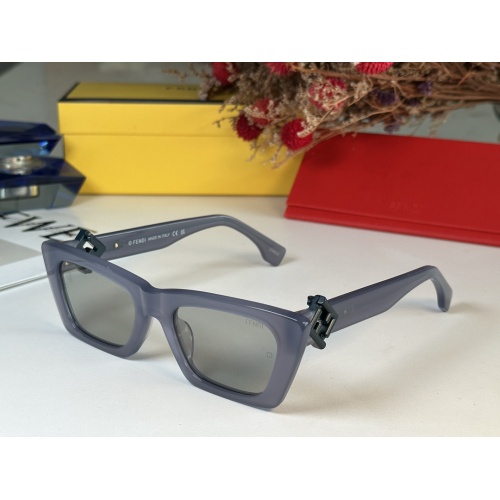 Fendi AAA Quality Sunglasses #1257866 $64.00 USD, Wholesale Replica Fendi AAA Quality Sunglasses