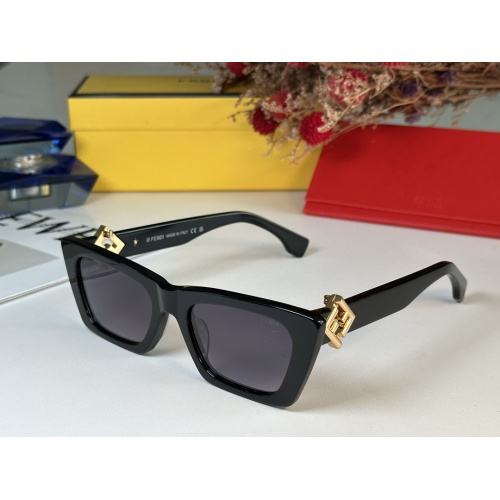 Fendi AAA Quality Sunglasses #1257867 $64.00 USD, Wholesale Replica Fendi AAA Quality Sunglasses