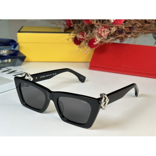 Fendi AAA Quality Sunglasses #1257868 $64.00 USD, Wholesale Replica Fendi AAA Quality Sunglasses