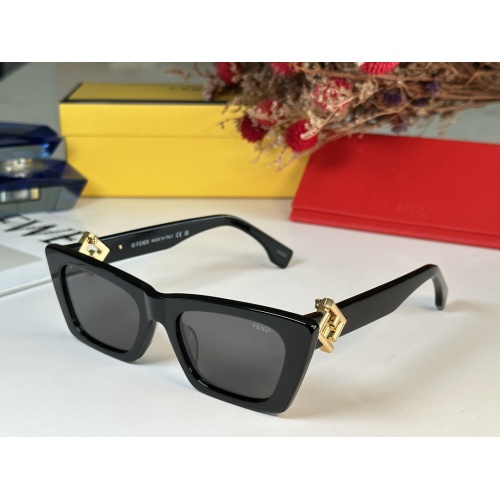 Fendi AAA Quality Sunglasses #1257869 $64.00 USD, Wholesale Replica Fendi AAA Quality Sunglasses