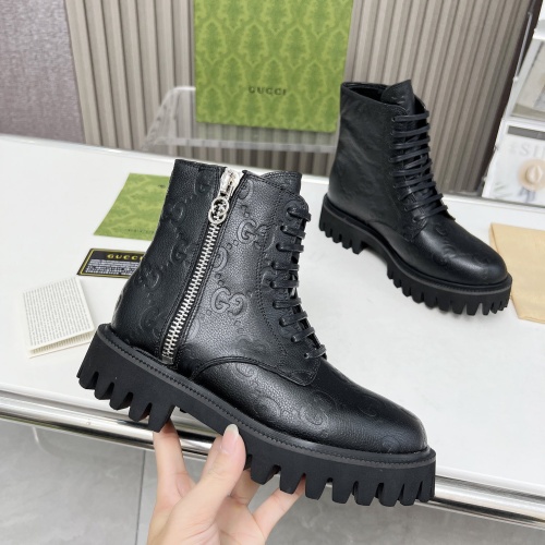 Replica Gucci Boots For Women #1257870 $105.00 USD for Wholesale