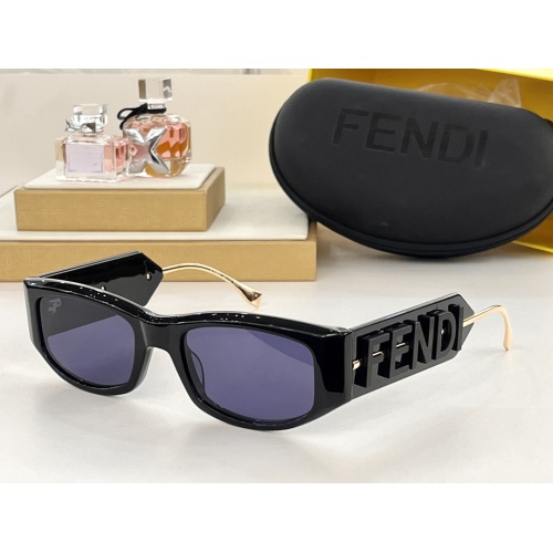 Fendi AAA Quality Sunglasses #1257875 $72.00 USD, Wholesale Replica Fendi AAA Quality Sunglasses