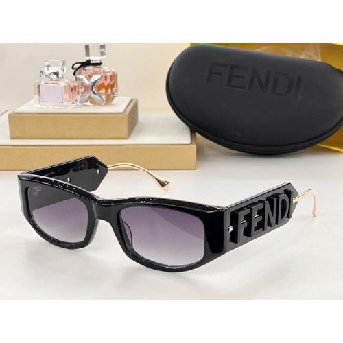 Fendi AAA Quality Sunglasses #1257876 $72.00 USD, Wholesale Replica Fendi AAA Quality Sunglasses