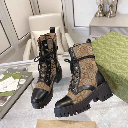 Gucci Boots For Women #1257877 $105.00 USD, Wholesale Replica Gucci Boots