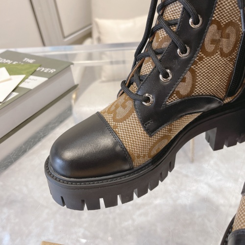 Replica Gucci Boots For Women #1257877 $105.00 USD for Wholesale