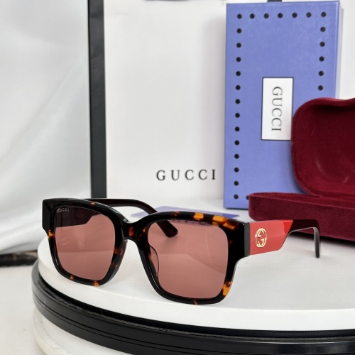 Gucci AAA Quality Sunglasses #1257883 $45.00 USD, Wholesale Replica Gucci AAA Quality Sunglasses