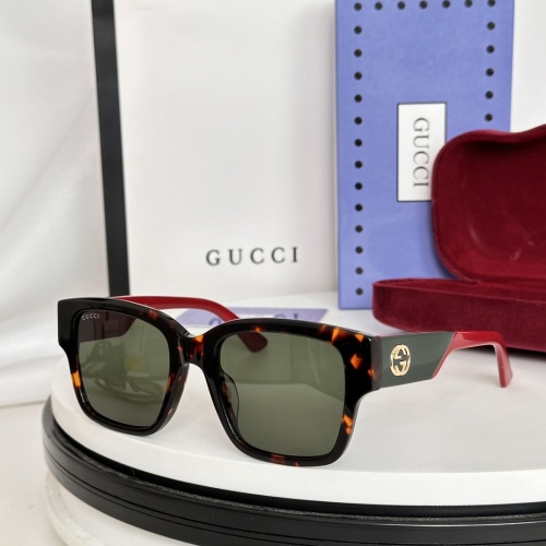 Gucci AAA Quality Sunglasses #1257887 $45.00 USD, Wholesale Replica Gucci AAA Quality Sunglasses