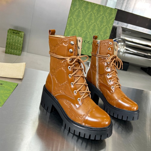 Gucci Boots For Women #1257890 $112.00 USD, Wholesale Replica Gucci Boots