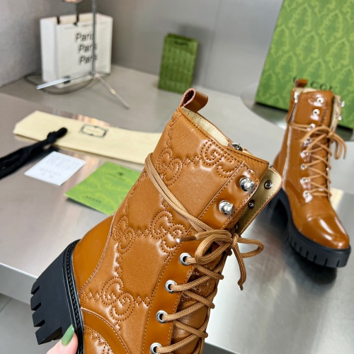 Replica Gucci Boots For Women #1257890 $112.00 USD for Wholesale