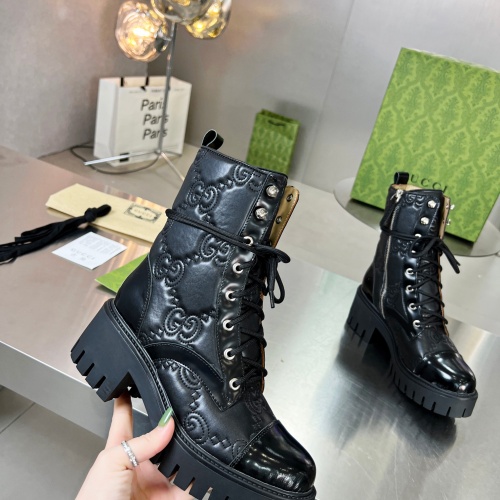 Replica Gucci Boots For Women #1257891 $112.00 USD for Wholesale