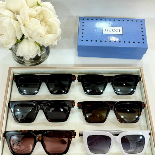 Replica Gucci AAA Quality Sunglasses #1257898 $52.00 USD for Wholesale