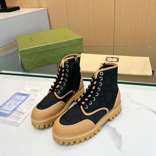 Replica Gucci Boots For Women #1257908 $98.00 USD for Wholesale