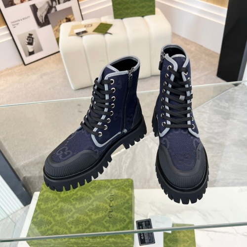 Replica Gucci Boots For Men #1257918 $100.00 USD for Wholesale