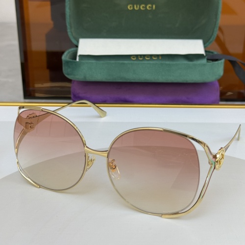 Gucci AAA Quality Sunglasses #1257919 $56.00 USD, Wholesale Replica Gucci AAA Quality Sunglasses