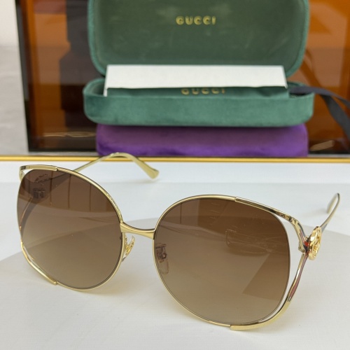 Gucci AAA Quality Sunglasses #1257921 $56.00 USD, Wholesale Replica Gucci AAA Quality Sunglasses