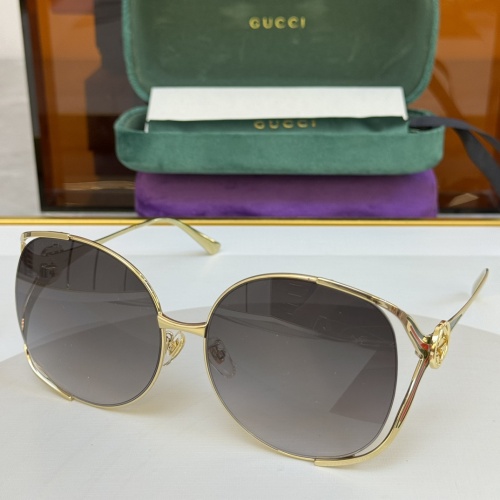 Gucci AAA Quality Sunglasses #1257923 $56.00 USD, Wholesale Replica Gucci AAA Quality Sunglasses