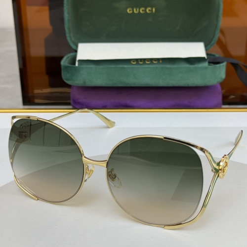 Gucci AAA Quality Sunglasses #1257924 $56.00 USD, Wholesale Replica Gucci AAA Quality Sunglasses