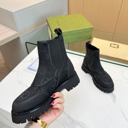 Replica Gucci Boots For Men #1257927 $100.00 USD for Wholesale