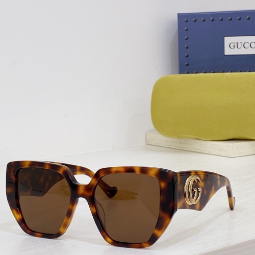 Gucci AAA Quality Sunglasses #1257932 $56.00 USD, Wholesale Replica Gucci AAA Quality Sunglasses