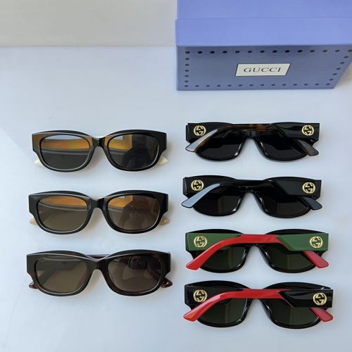 Replica Gucci AAA Quality Sunglasses #1257939 $64.00 USD for Wholesale