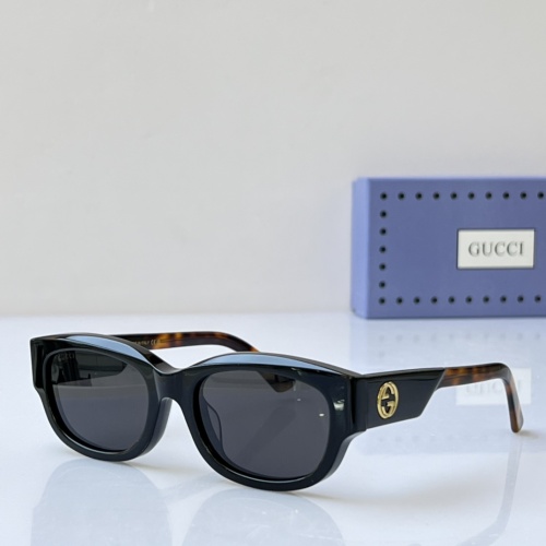 Gucci AAA Quality Sunglasses #1257942 $64.00 USD, Wholesale Replica Gucci AAA Quality Sunglasses