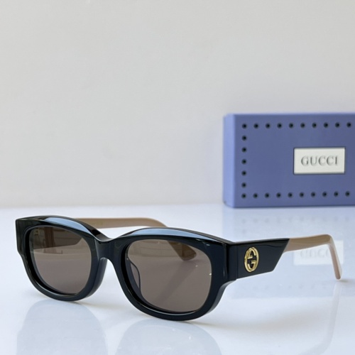 Gucci AAA Quality Sunglasses #1257944 $64.00 USD, Wholesale Replica Gucci AAA Quality Sunglasses