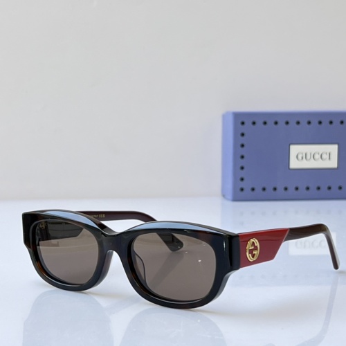 Gucci AAA Quality Sunglasses #1257945 $64.00 USD, Wholesale Replica Gucci AAA Quality Sunglasses