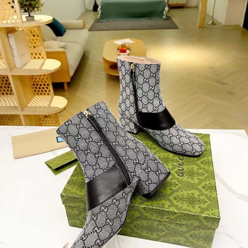 Replica Gucci Boots For Women #1257953 $102.00 USD for Wholesale