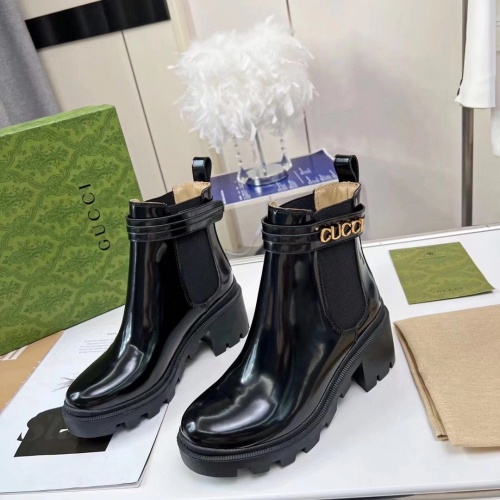 Gucci Boots For Women #1257981 $100.00 USD, Wholesale Replica Gucci Boots