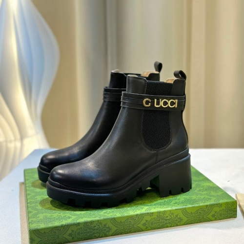 Gucci Boots For Women #1257982 $100.00 USD, Wholesale Replica Gucci Boots