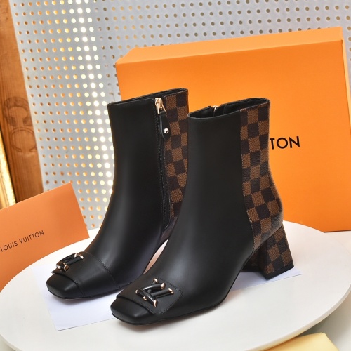 Louis Vuitton Boots For Women #1257986 $92.00 USD, Wholesale Replica Louis Vuitton Boots