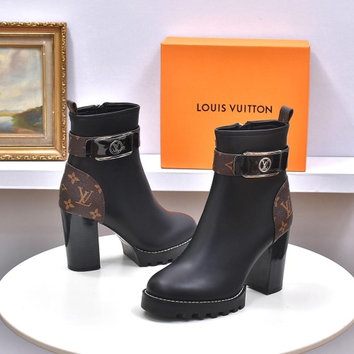 Replica Louis Vuitton Boots For Women #1257996 $100.00 USD for Wholesale